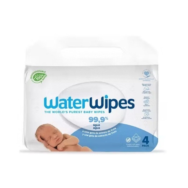 Waterwipes toallitas 4x60 uds 240 toallitas