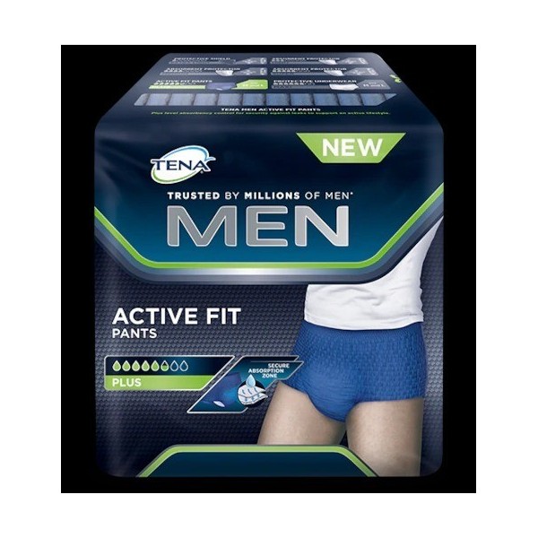 Tena Men Active Fit Pants Talla Media 9 uds