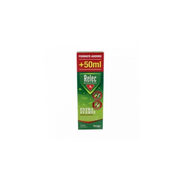 Relec Extrafuerte Repelente De Mosquitos Spray Formato Ahorro + 50ml