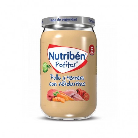 Nutribén Potito Pollo y Ternera con Verduritas 235gr