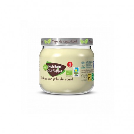 Nutribén Ecopotitos Verduras con Pollo de Corral Ecológico 120gr