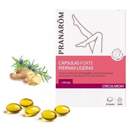 Pranarom Circularom Forte Piernas Ligeras 30 Cápsulas