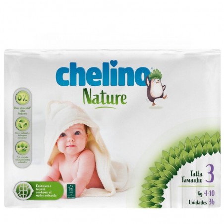 Chelino Nature Pañales Talla-3 36uds
