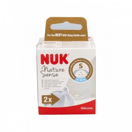 Nuk Nature Sense Tetina Silicona Anticólico T-S 2uds