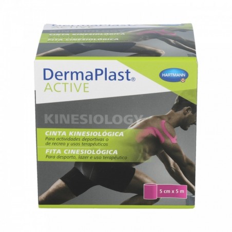 Hartmann DermaPlast Active CInta Kinesiology 5x5 cm Rosa