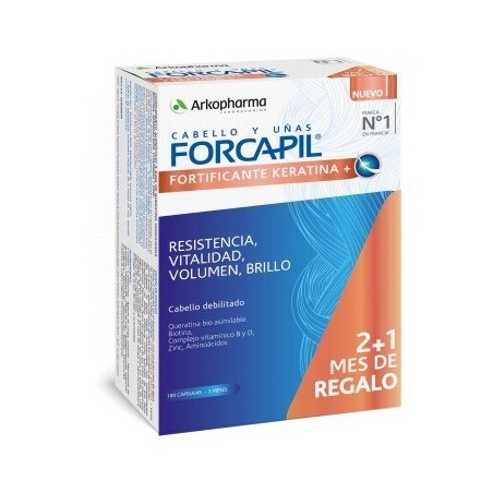 Arkopharma Forcapil Fortificante Keratina+ Pack 2+1