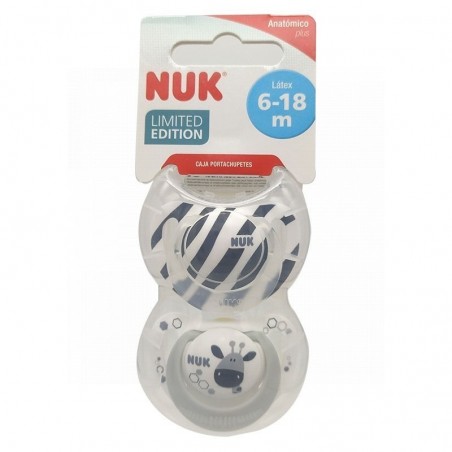 Nuk Chupete Látex Anatómico Baby Safari 0-6M 2uds