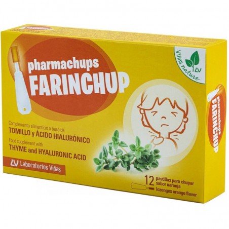 Pharmachups Farinchup Sabor Naranja 12 Pastillas