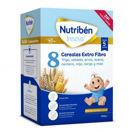 Nutribén Innova Papilla 8 Cereales Extra Fibra 600 gr