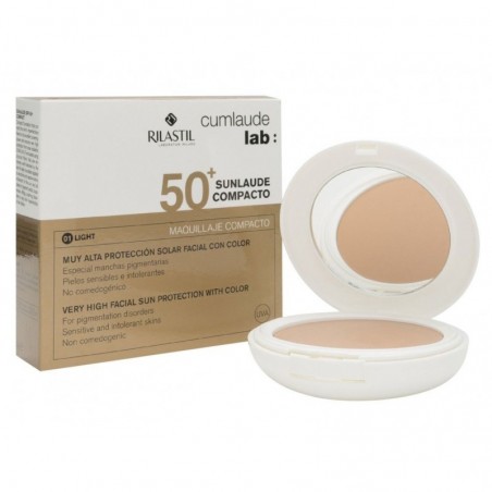 Cumlaude Sunlaude Compacto SPF-50+ Color Tono 01 Light 10 gr