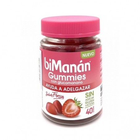Bimanan Gummies con Glucomanano Sabor Fresa 40gr