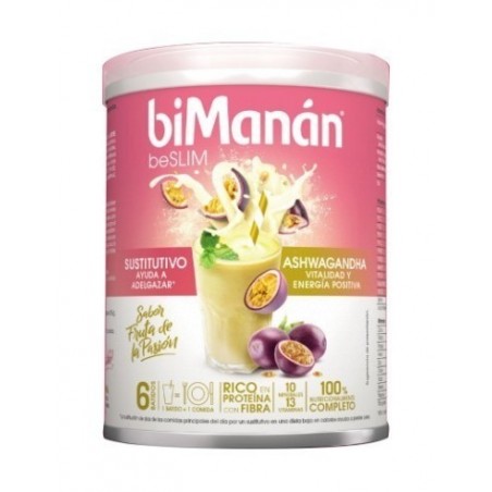 Bimanan Beslim Batido Fruta de la Pasión Ashwagandha 330gr