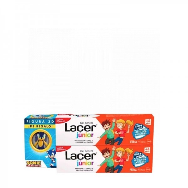 Lacer Duplo Gel Dental Infantil 75ml + Figura