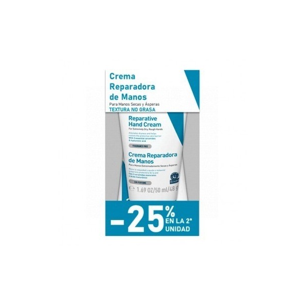 Cerave Duplo Crema Reparadora de Manos 2x50 ml