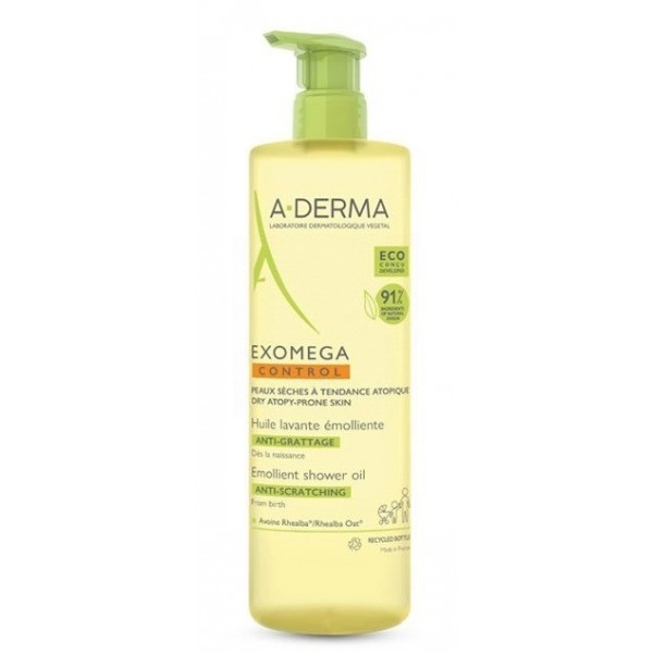 A-Derma Exomega Control Aceite Limpiador Emoliente Eco 1 Envase 750 ml