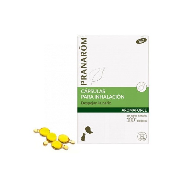 Pranarom BIO Aromaforce Cápsulas Inhalación 15 Cápsulas