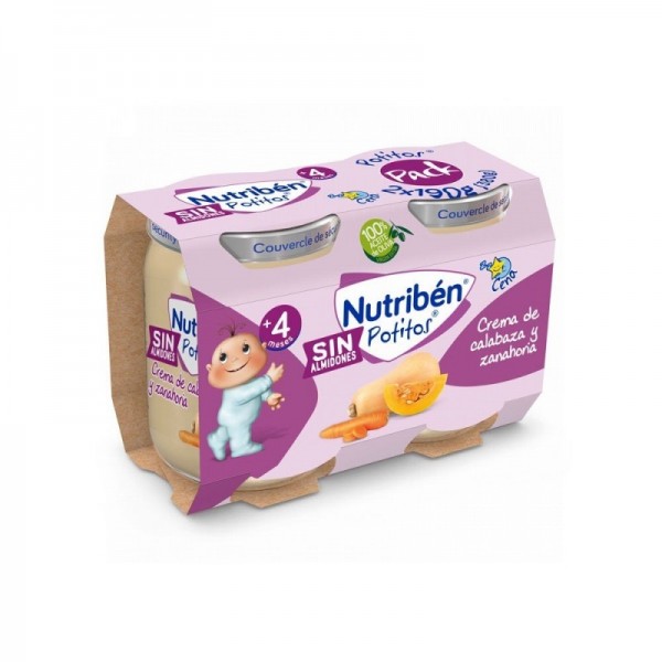 Nutribén Crema de Calabaza y Zanahoria 190g
