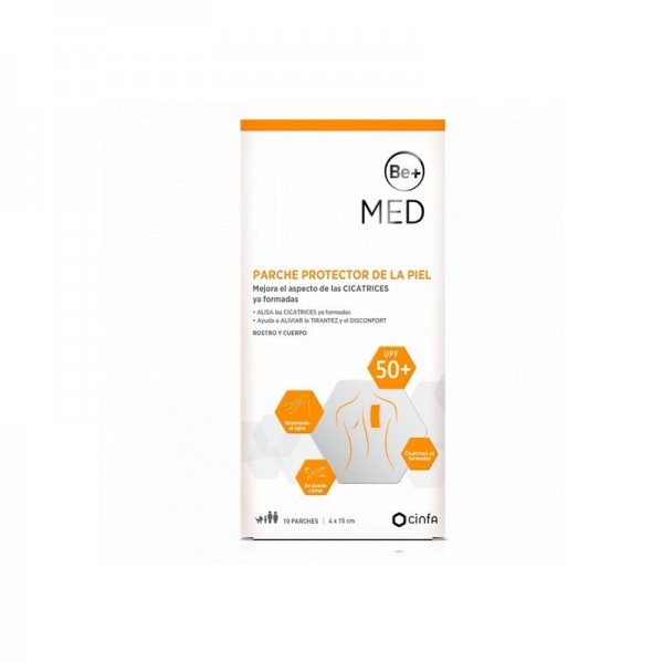 Be+ MED Parche Protector Piel 4 x 15cm 10uds