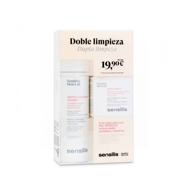Sensilis Pack Doble Limpieza Gentle Cleansing Mousse 200ml + Calm in Balm 25ml