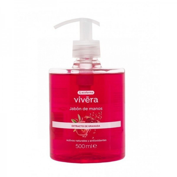 Acofarma Vivera Jabon De Manos Extracto De Granada 1 Envase 500 ML