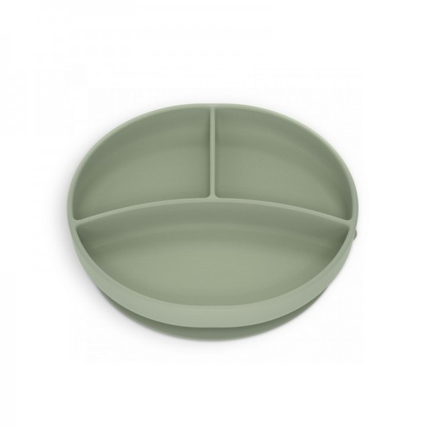 Suavinex Plato Con Divisiones Silicona Selection + 4 Meses 1 Unidad Colour Essence Verde