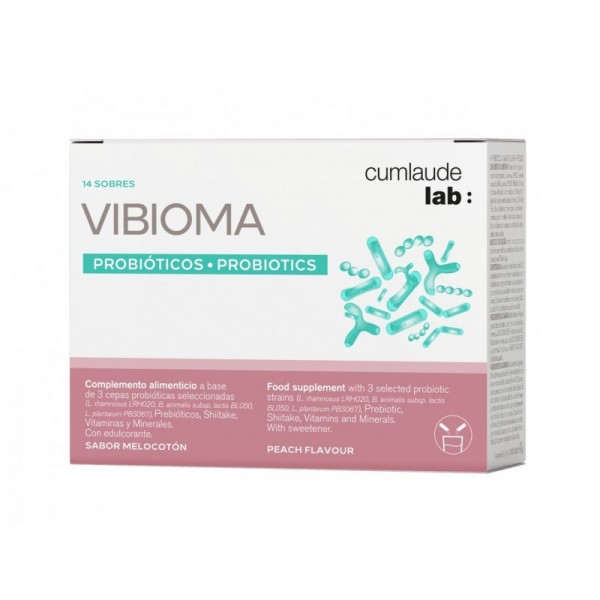 Cumlaude Lab: Vibioma  14 Sobres 3g Sabor Melocoton