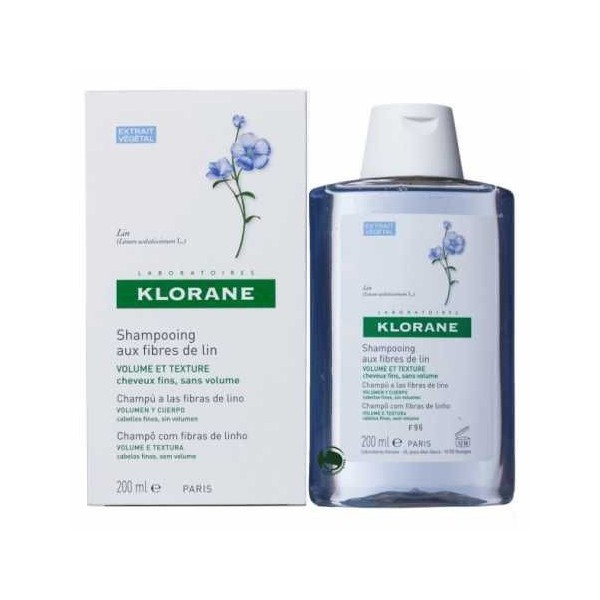 Klorane Champu a Las Fibras de Lino 200 Ml
