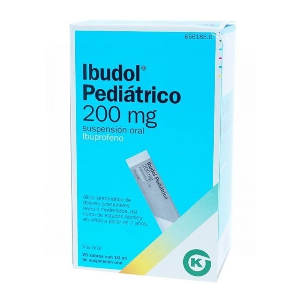 IBUDOL PEDIÁTRICO 200 MG SUSPENSIÓN ORAL , 20 sobres