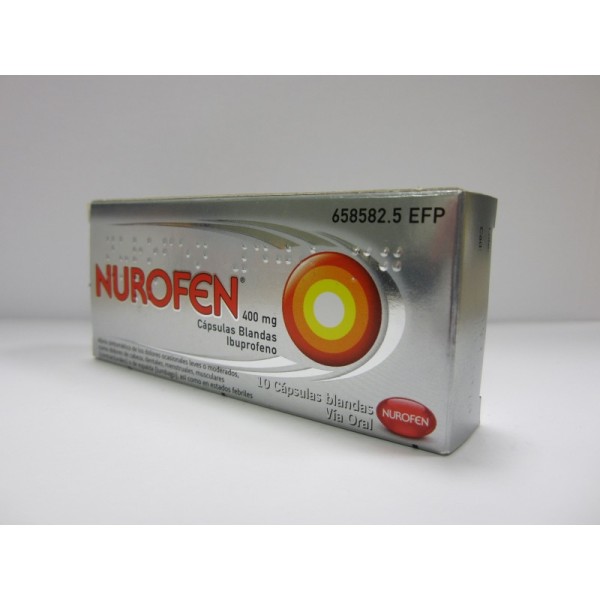 Nurofen 400 Mg Cápsulas Blandas, 10 Cápsulas