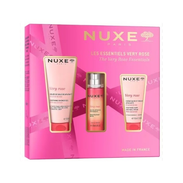 Nuxe Cofre 'very Rose' Perfume + Crema De Manos + Gel De Ducha