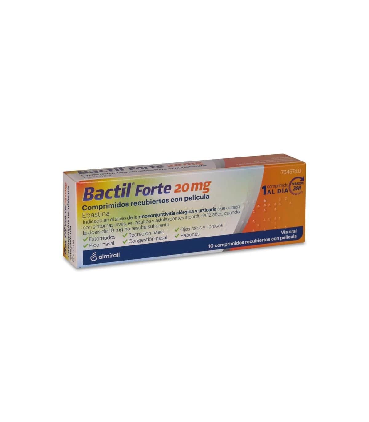 Bactil Forte 20 mg 10 comprimidos